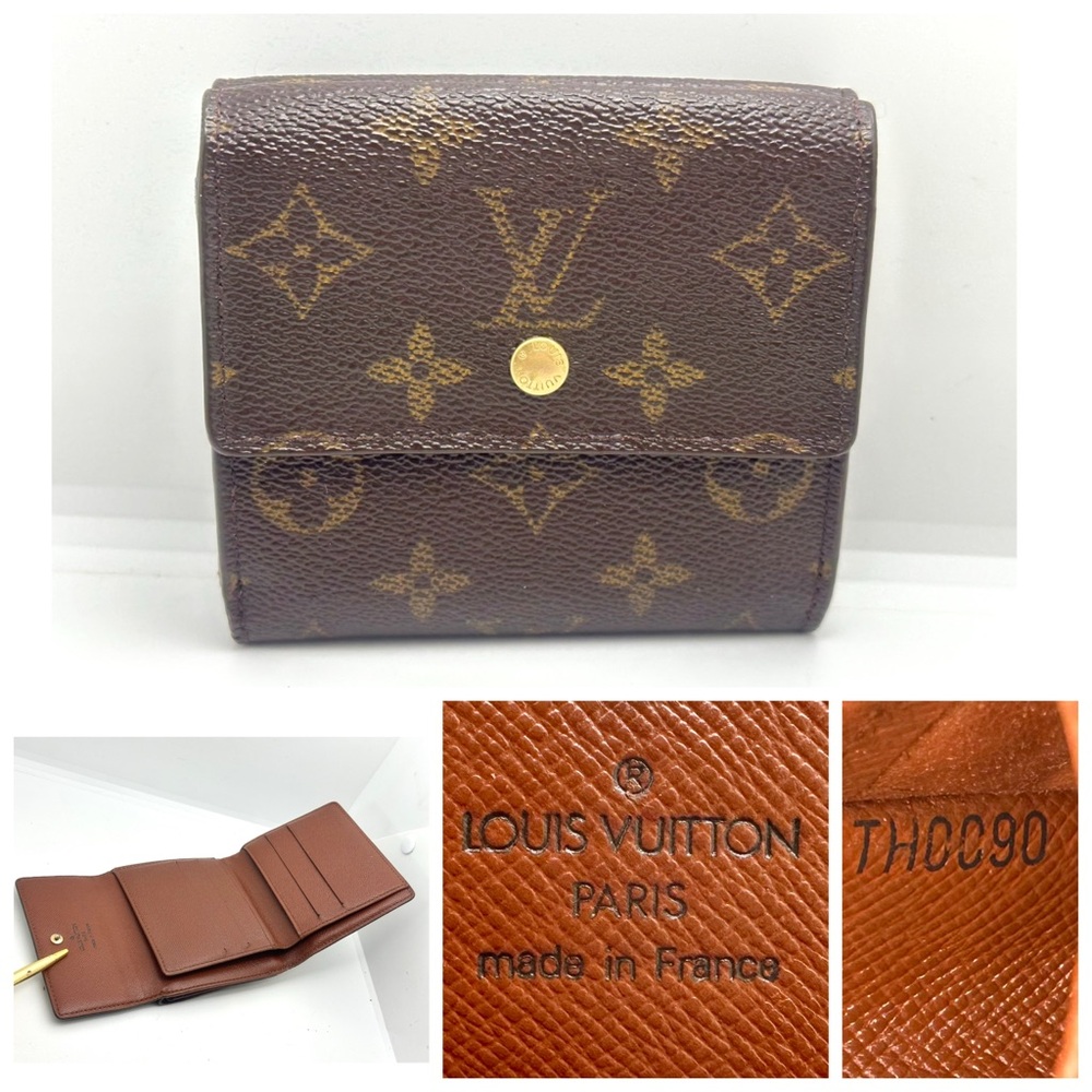 Authentic Louis Vuitton Monogram Elise Wallet very good condition TH0090